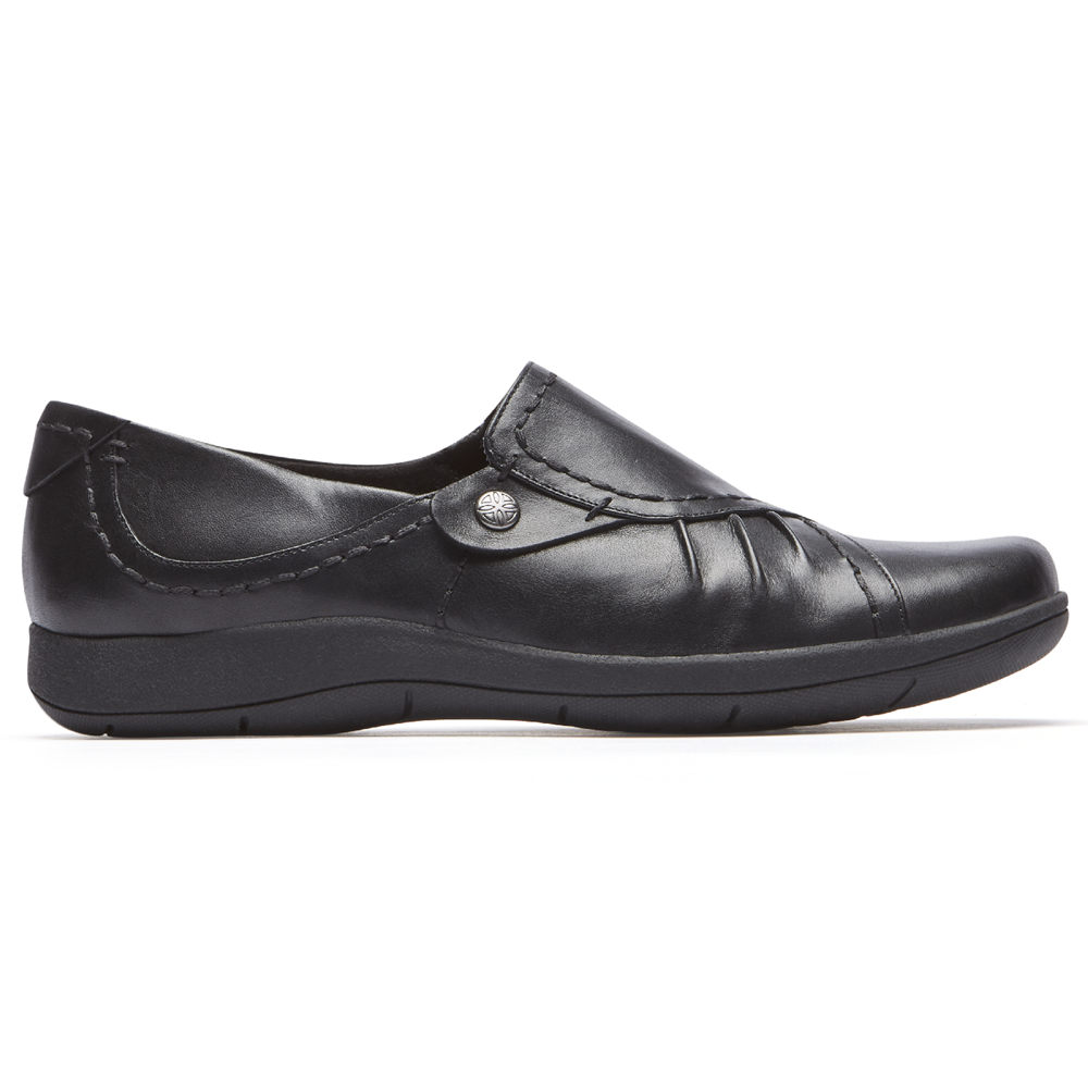 Rockport Womens Flats Black - Daisey Monk - UK 843-BKDUCA